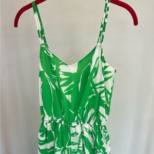 Lilly Pulitzer for Target Green and White Jumpsuit